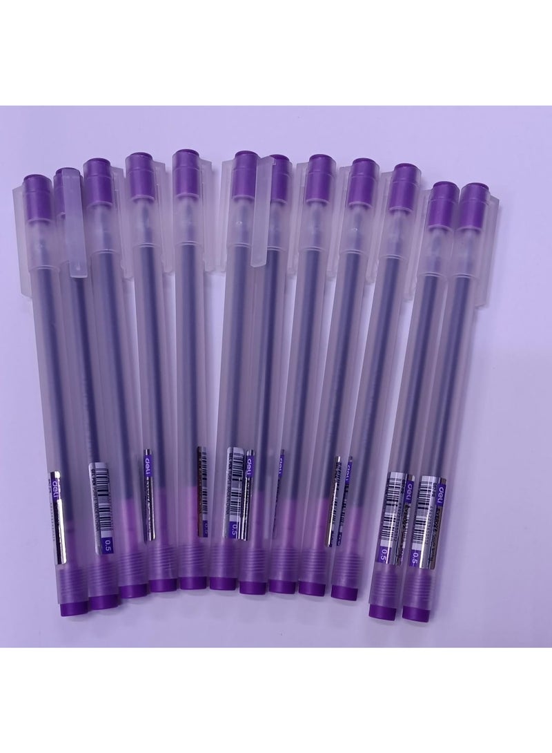 ديلي قلم جل ديلي إيفريو 0.5 مم، عبوة من 12 قلمًا، حبر بنفسجي - Image 2